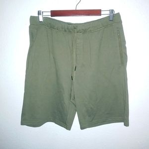 Eddie Bauer L Mens Cotton Active / Sleepwear Shorts Army Green